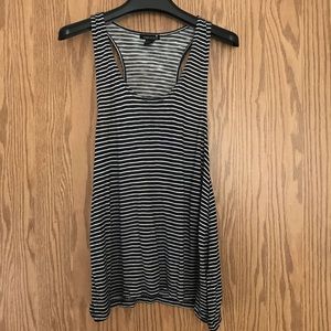 Racerback Striped Tank Top
